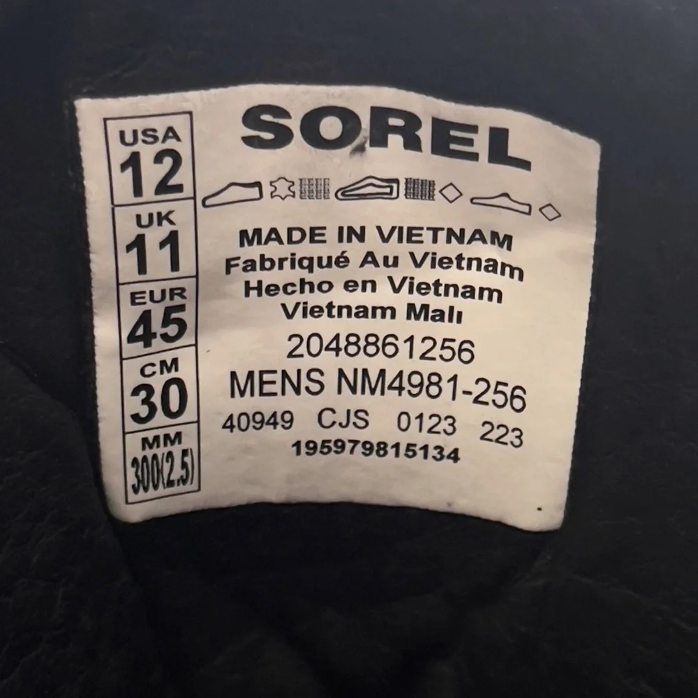 Sorel Ankeny II Hiker Plus Brown Waterproof Boot Size 12 - Picture 9 of 10
